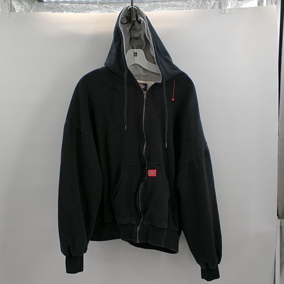 dickies thermal lined hooded sweatshirt